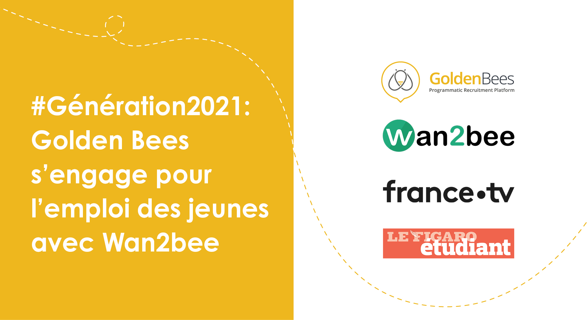 #Génération2021  Golden Bees sengage pour lemploi des jeunes avec Wan2bee