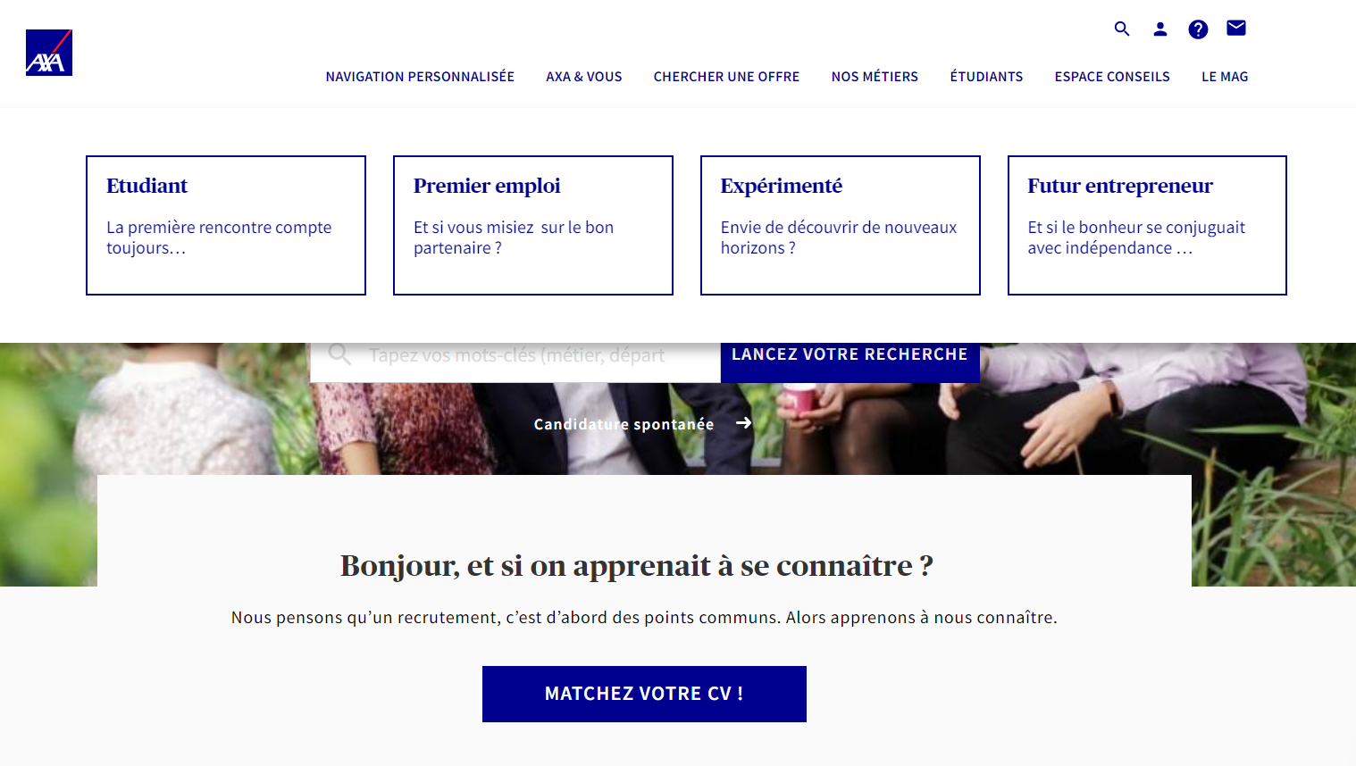 site carrière axa