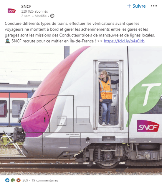 Métier à la une SNCF