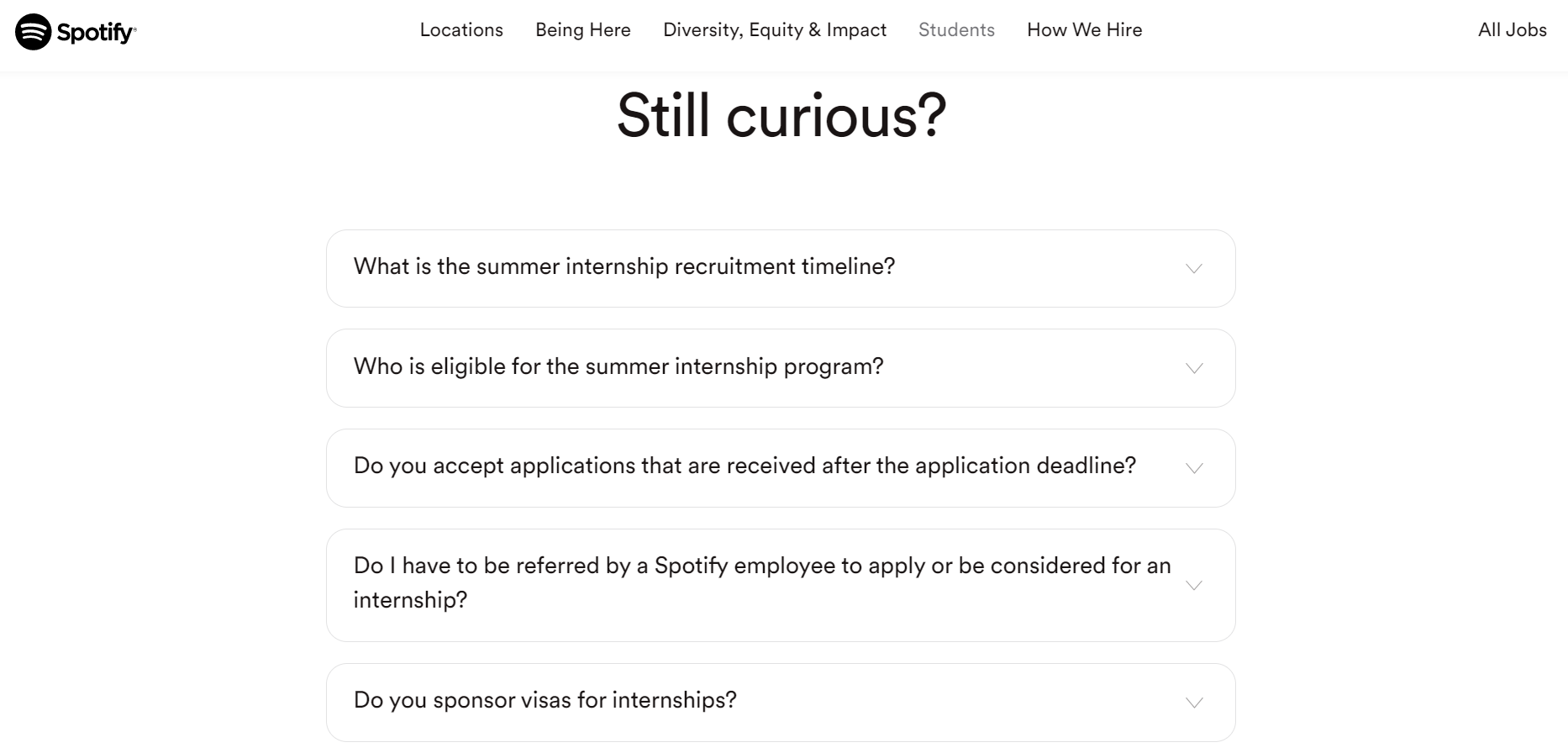 site carrière spotify